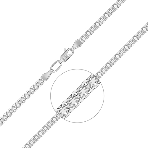 Браслет из белого золота р. 20,5 PLATINA jewelry