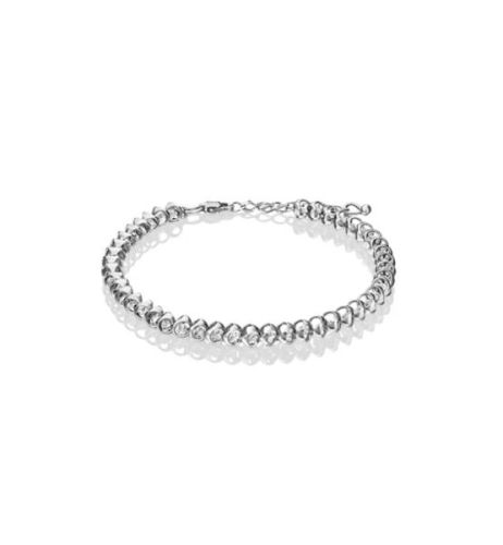 Браслет из белого золота с фианитом р. 21 PLATINA jewelry