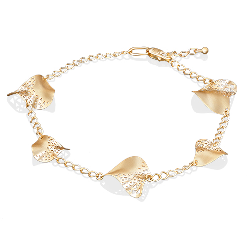 Браслет из желтого золота р. 17 PLATINA jewelry
