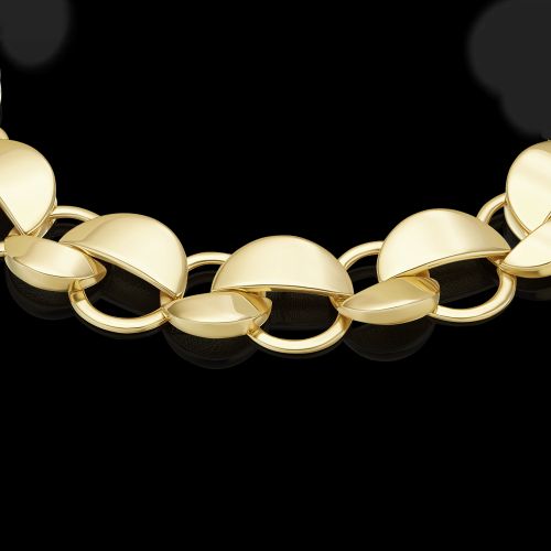 Браслет из желтого золота р.18 PLATINA jewelry