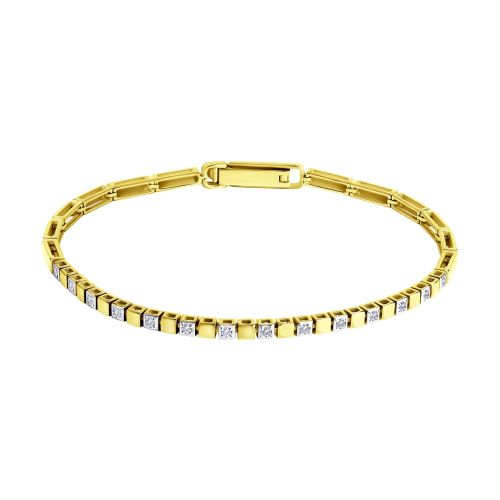 Браслет из желтого золота с бриллиантом р. 19 SOKOLOV Diamonds