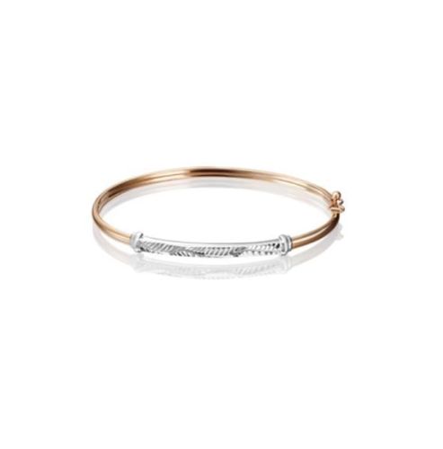 Браслет из комбинированного золота р. 17 PLATINA jewelry