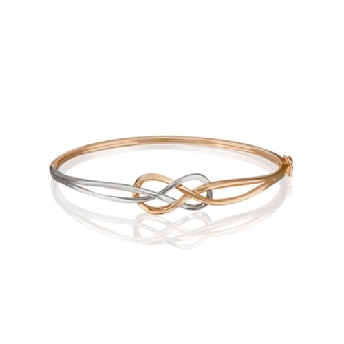 Браслет из комбинированного золота р. 19,5 PLATINA jewelry