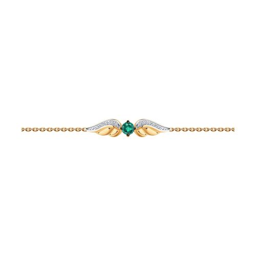 Браслет из красного золота р. 16 SOKOLOV Diamonds