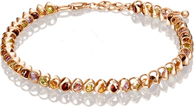 Браслет из красного золота р. 17 PLATINA jewelry