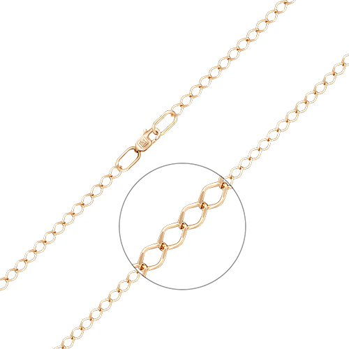 Браслет из красного золота р. 19 PLATINA jewelry