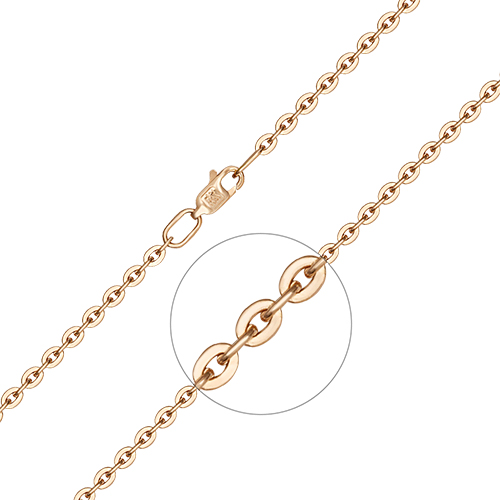 Браслет из красного золота р. 19,5 PLATINA jewelry
