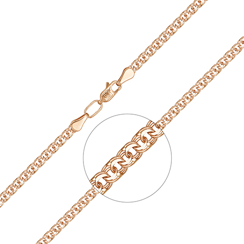 Браслет из красного золота р. 22 PLATINA jewelry