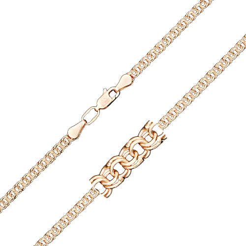 Браслет из красного золота р. 23 PLATINA jewelry