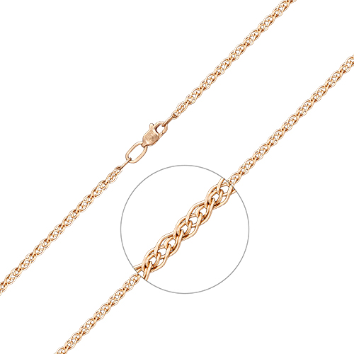 Браслет из красного золота р. 26 PLATINA jewelry