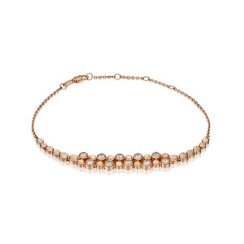 Браслет из красного золота с Swarovski р. 21 PLATINA jewelry