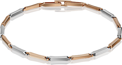 Браслет из красного золота/белого золота р. 20 PLATINA jewelry