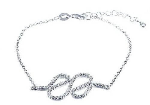 Браслет из серебра р. 20 Джей Ви