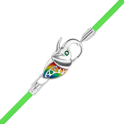 Браслет из серебра с эмалью р. 16 PLATINA jewelry 05-0775-08-000-02