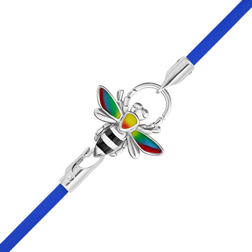 Браслет из серебра с эмалью р. 16 PLATINA jewelry 05-0777-01-000-02