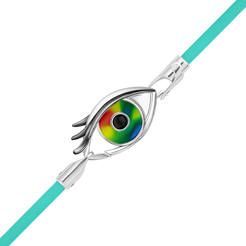 Браслет из серебра с эмалью р. 17 PLATINA jewelry 05-0776-07-000-02