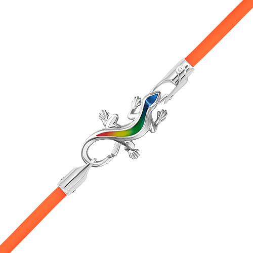 Браслет из серебра с эмалью р. 18 PLATINA jewelry 05-0772-04-000-02