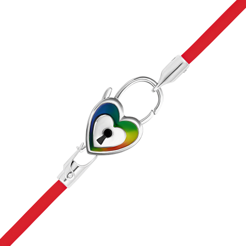 Браслет из серебра с эмалью р. 18 PLATINA jewelry 05-0780-06-000-02