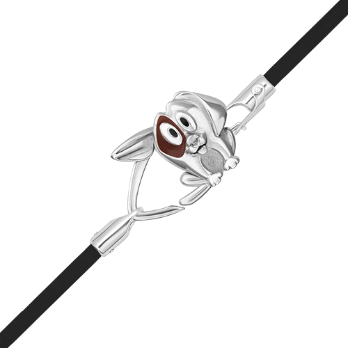 Браслет из серебра с эмалью р. 18 PLATINA jewelry 05-0810-00-000-02