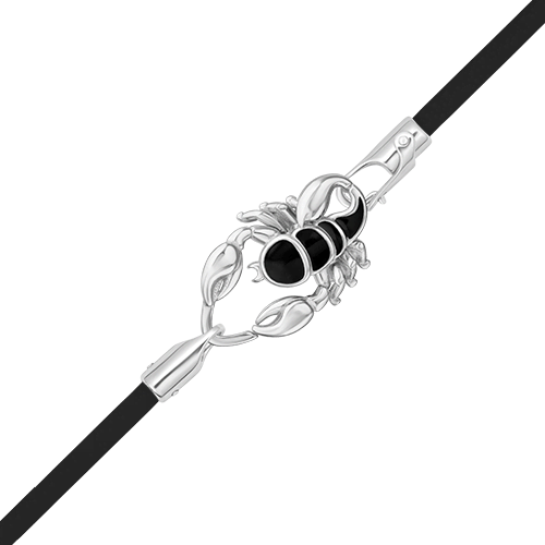 Браслет из серебра с эмалью р. 18 PLATINA jewelry 05-0814-00-000-02
