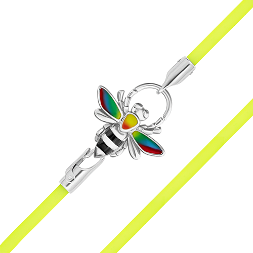 Браслет из серебра с эмалью р. 32 PLATINA jewelry 05-0782-02-000-02