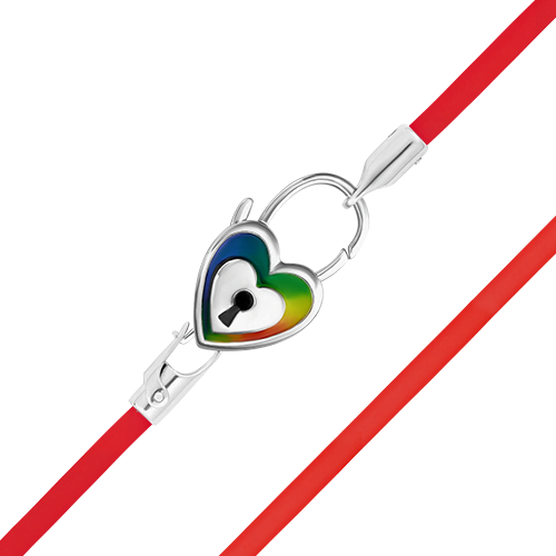 Браслет из серебра с эмалью р. 32 PLATINA jewelry 05-0788-06-000-02
