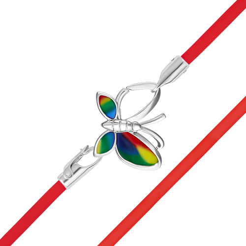 Браслет из серебра с эмалью р. 34 PLATINA jewelry 05-0791-06-000-02