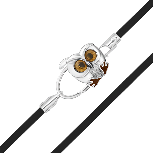 Браслет из серебра с эмалью р. 34 PLATINA jewelry 05-0817-00-000-02