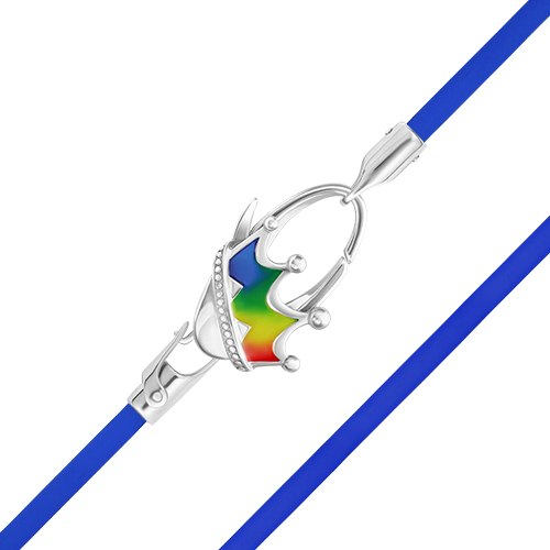 Браслет из серебра с эмалью р. 36 PLATINA jewelry 05-0787-01-000-02