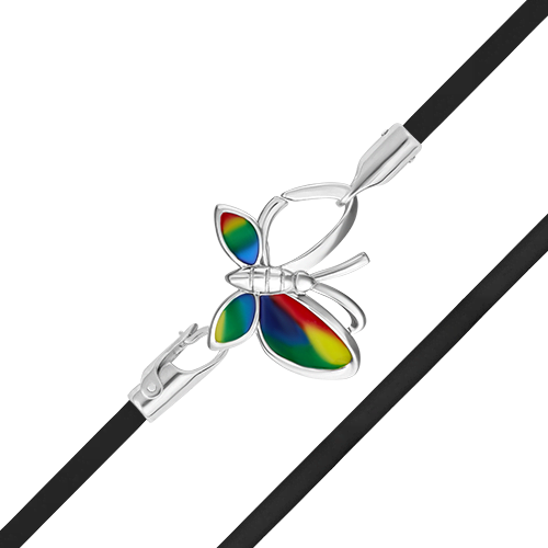 Браслет из серебра с эмалью р. 36 PLATINA jewelry 05-0791-00-000-02