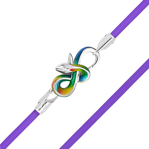 Браслет из серебра с эмалью р. 36 PLATINA jewelry 05-0793-05-000-02