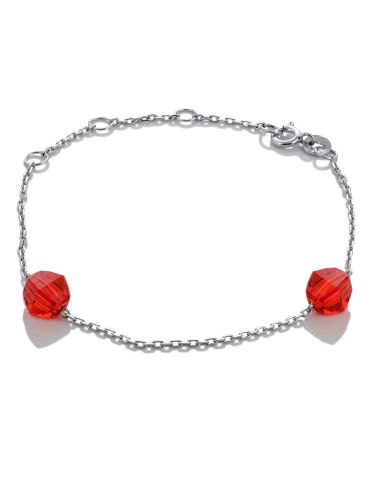 Браслет из серебра с swarovski р. 15-20.5 L'attrice