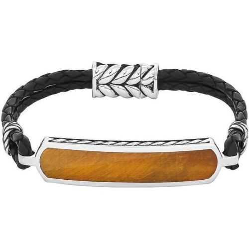 Браслет из серебра с тигровым глазом р. 18,5 ALORIS