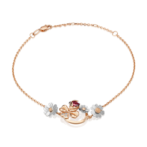 Браслет из золота р. 17 PLATINA jewelry
