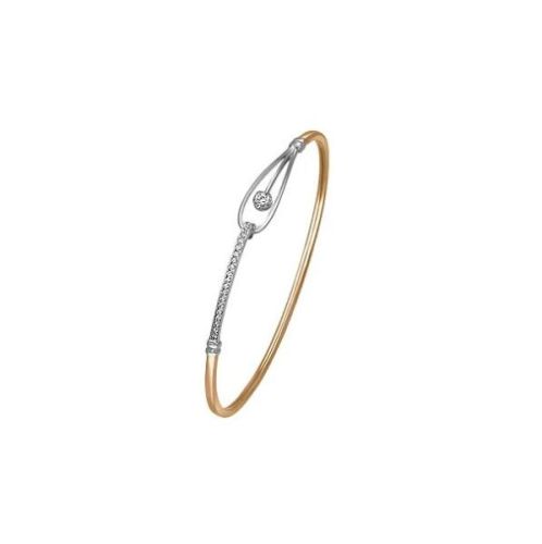 Браслет из золота с фианитом р. 18,5 PLATINA jewelry