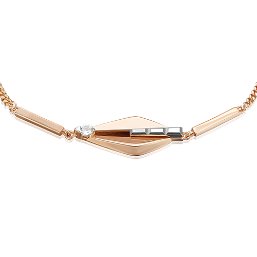 Браслет из золота с топазом р.16 PLATINA jewelry