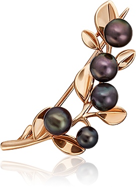 Брошь из красного золота PLATINA jewelry