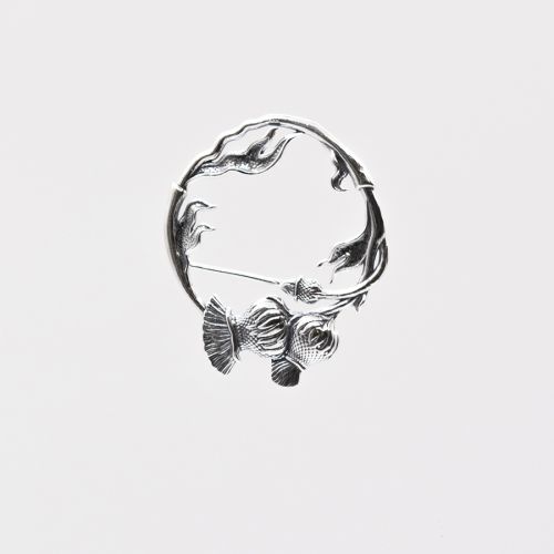 Брошь из серебра TOP CRYSTAL