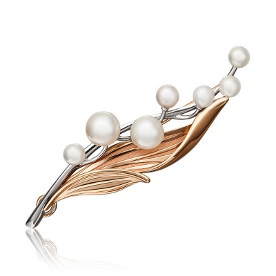 Брошь из золота PLATINA jewelry
