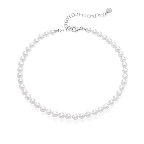 Бусы из серебра 32-40 см Majorica