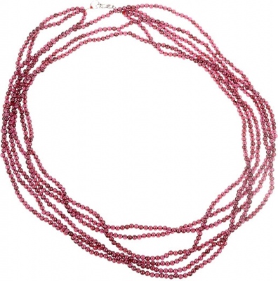 Бусы из серебра 70 см JV
