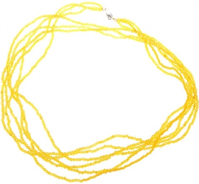 Бусы из серебра 85 см JV