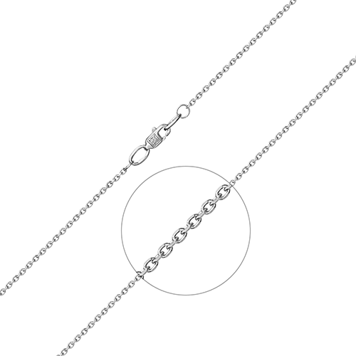 Цепочка из белого золота 45 см PLATINA jewelry