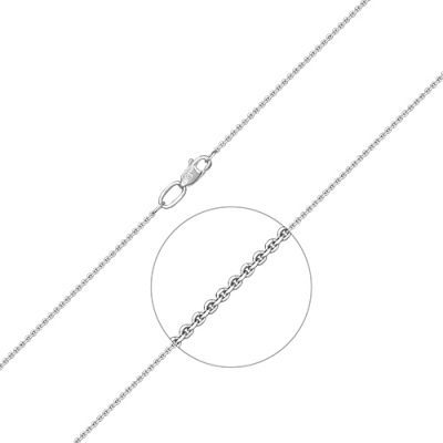 Цепочка из белого золота 50 см PLATINA jewelry