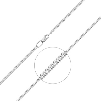 Цепочка из белого золота 60 см PLATINA jewelry