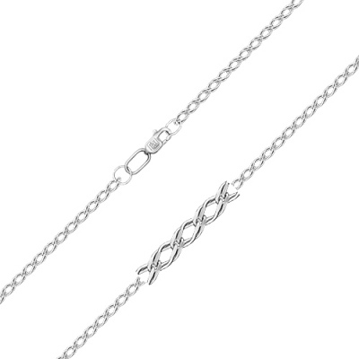 Цепочка из белого золота 65 см PLATINA jewelry