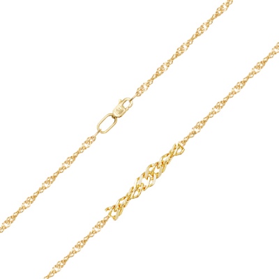 Цепочка из желтого золота 45 см PLATINA jewelry