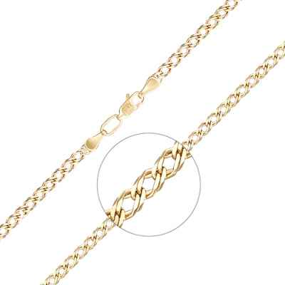 Цепочка из желтого золота 55 см PLATINA jewelry