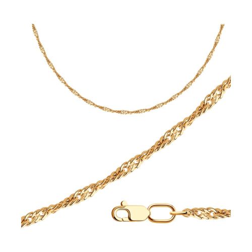 Цепочка из красного золота 45 см Diamant