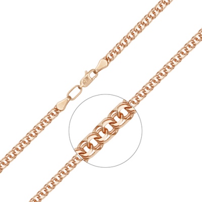 Цепочка из красного золота 45 см PLATINA jewelry